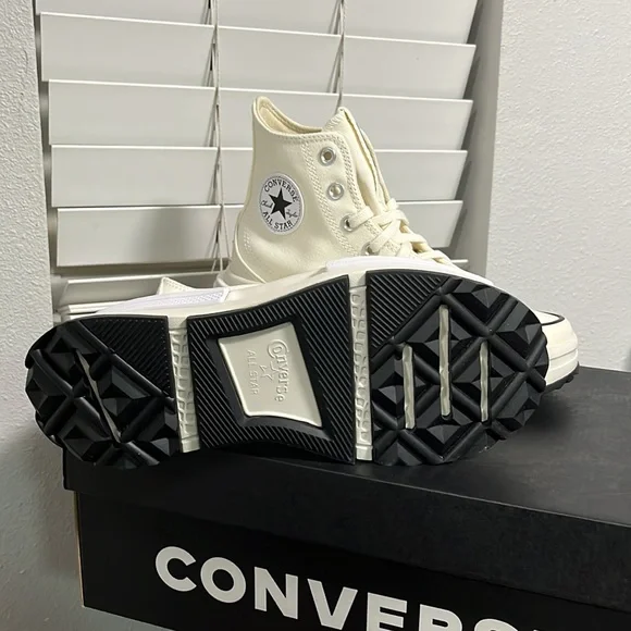 NWT Converse Women's Run Star Legacy CX Shoes - Off white - High Top - A00868C - Picture 9 of 12